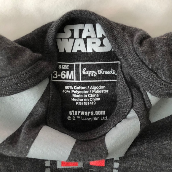 NWOT Set of 3 Star Wars Bodysuits - Picture 5 of 5
